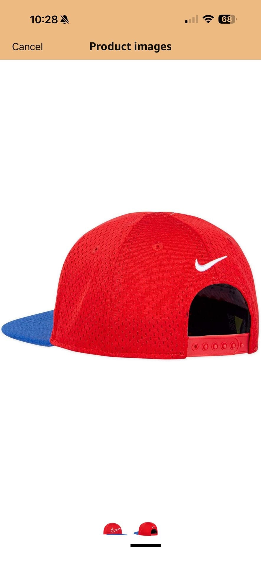 Nike Infant Hat Cap Red Blue Mesh 3