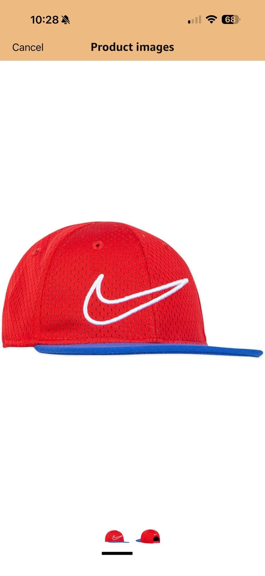 Nike Infant Hat Cap Red Blue Mesh 4