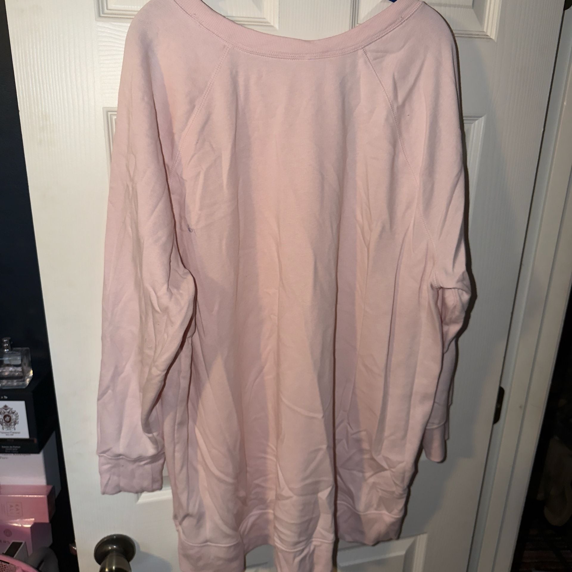 Old Navy Loose-Fit Crew-Neck Tunic Size XXL Soft Pink 3