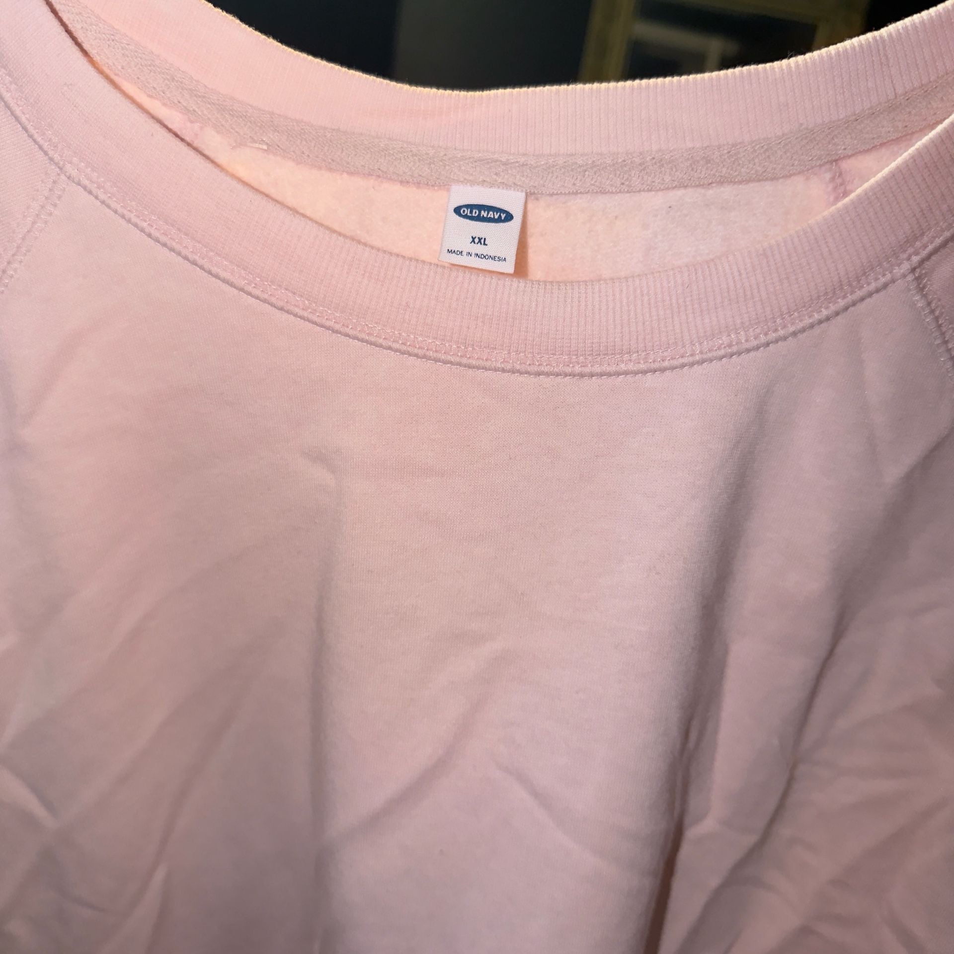 Old Navy Loose-Fit Crew-Neck Tunic Size XXL Soft Pink 4