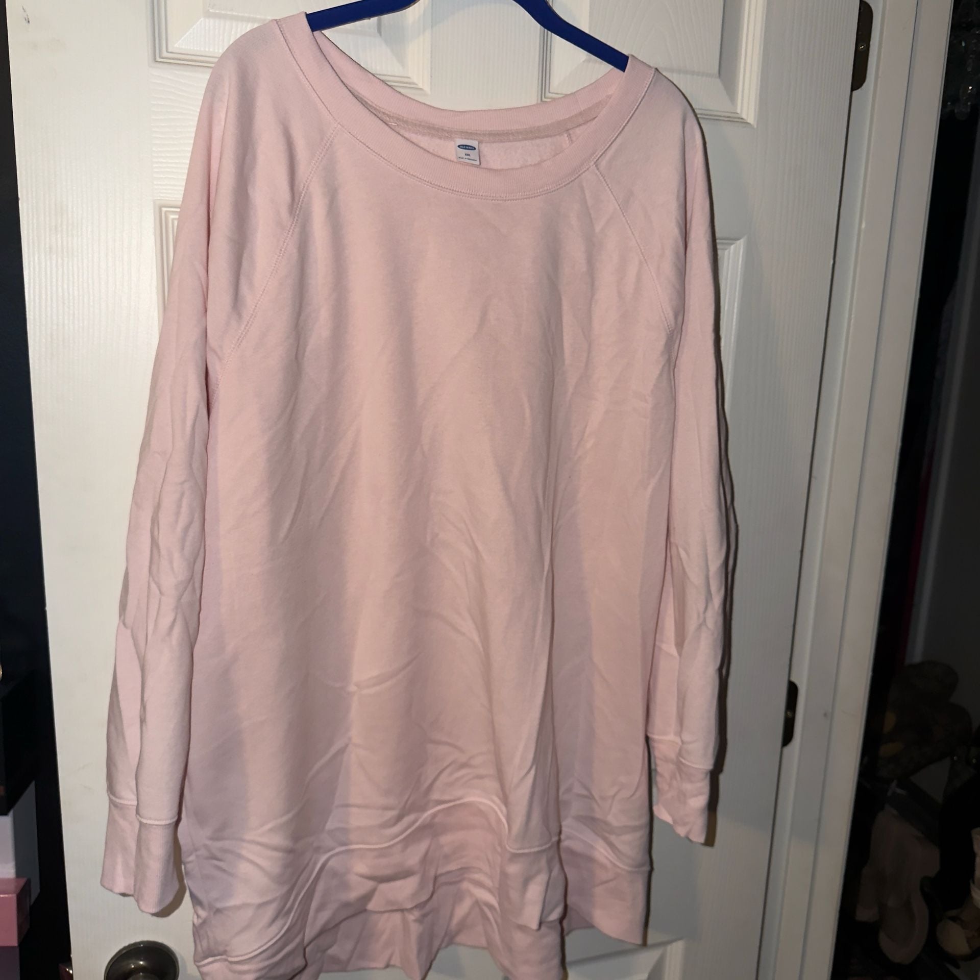 Old Navy Loose-Fit Crew-Neck Tunic Size XXL Soft Pink 2