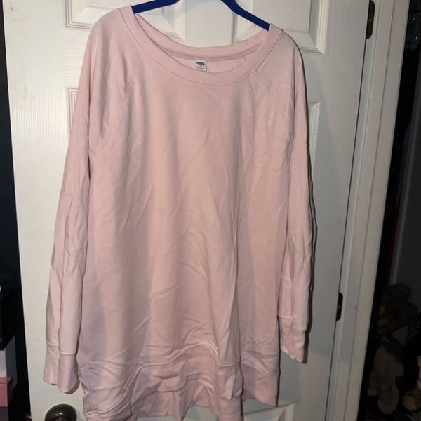 Old Navy Loose-Fit Crew-Neck Tunic Size XXL Soft Pink