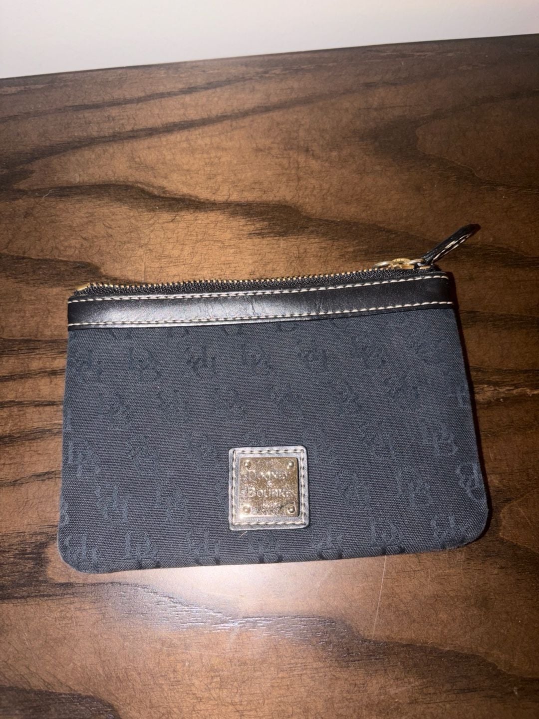 Dooney & Bourke Black Monogram Wristlet Wallet 2