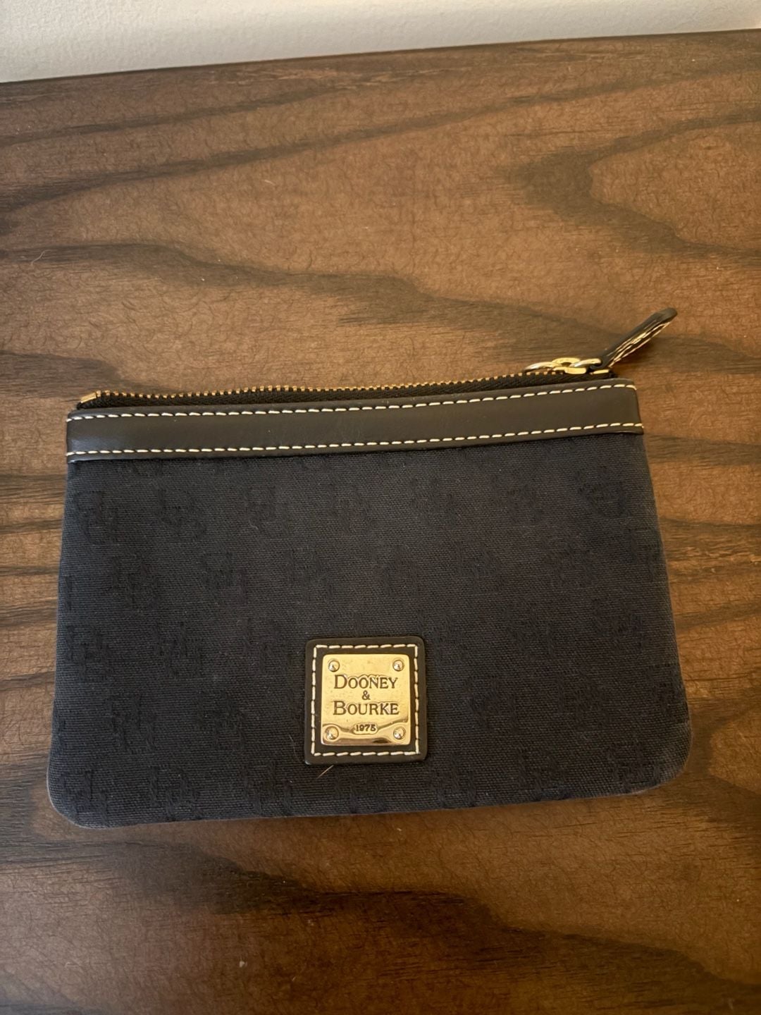 Dooney & Bourke Black Monogram Wristlet Wallet 3