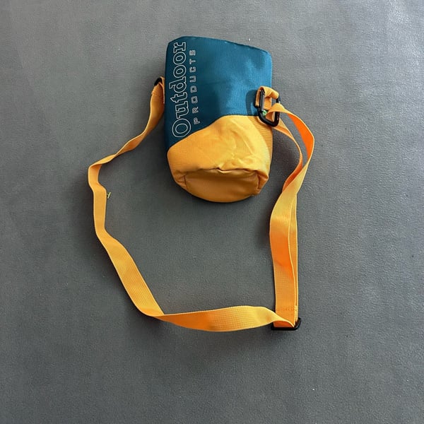 Outdoor Products Crossbody Water Bottle Carrier Insulated Pack Teal Yellow X73