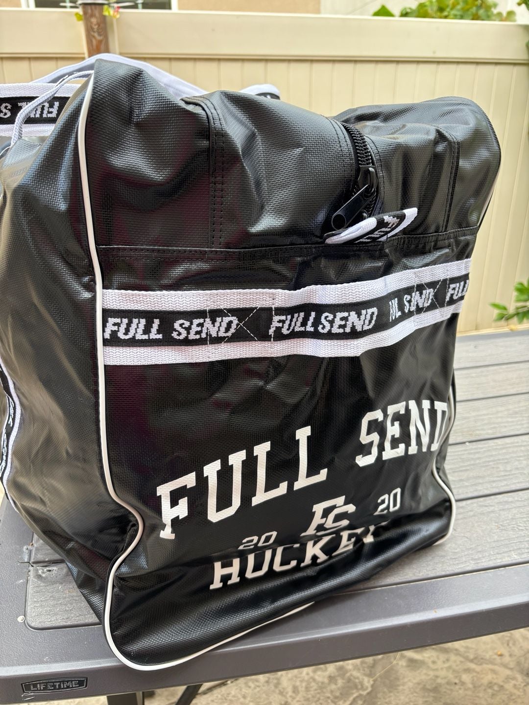 Full Send Hockey Bag 30 x 20 x 15 Black Duffel New 3