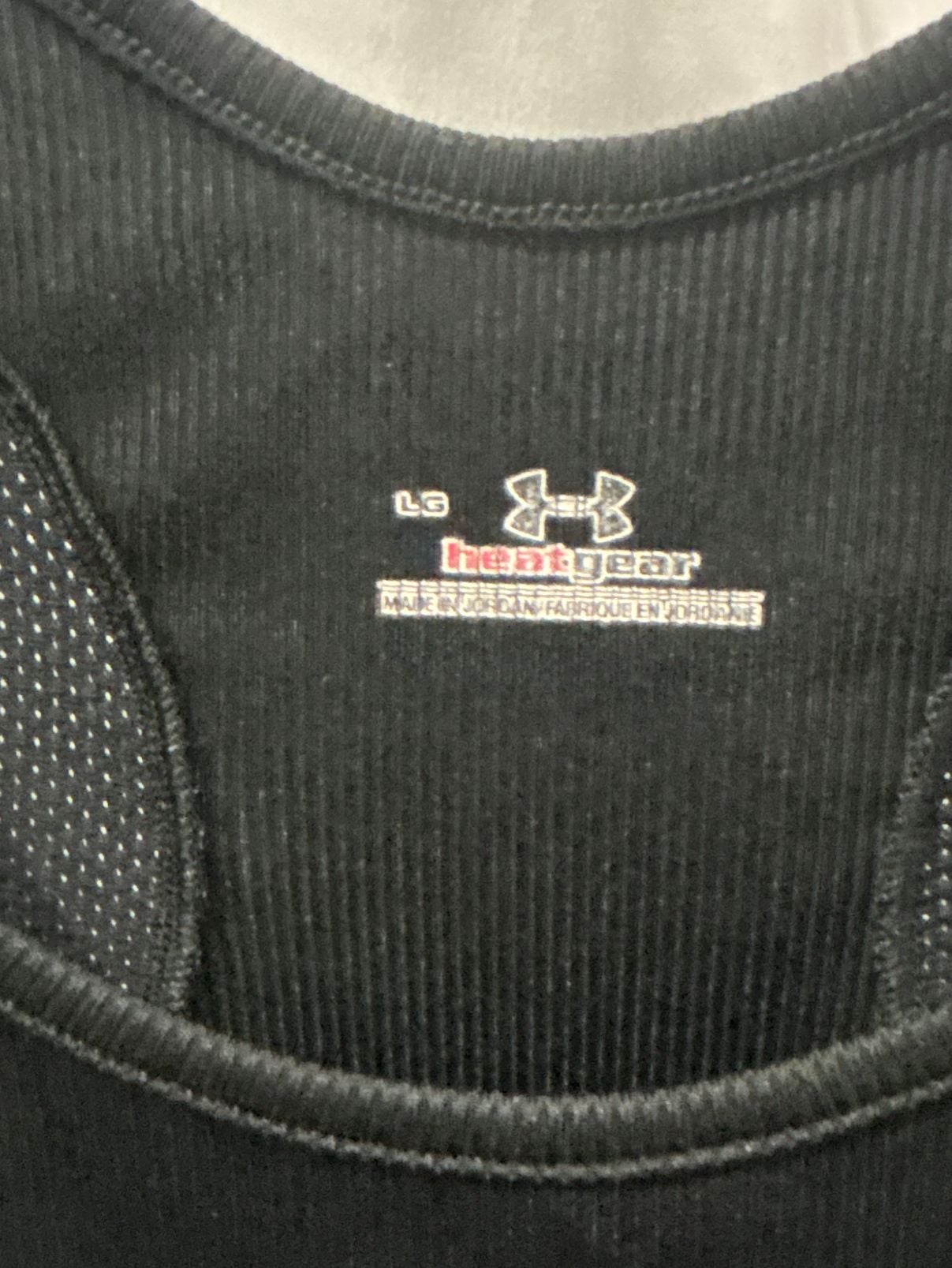 Under Armour HeatGear Tank Top Size L Black Workout Athletic 4