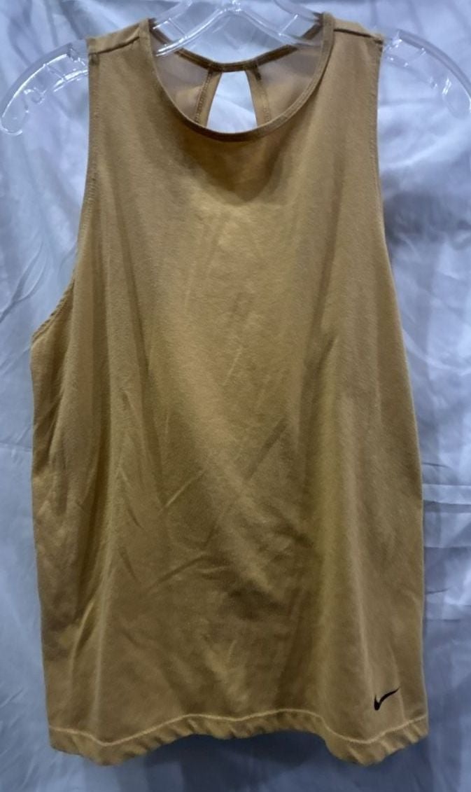 Women’s Nike Tank Top Size M Yellow Athletic 2