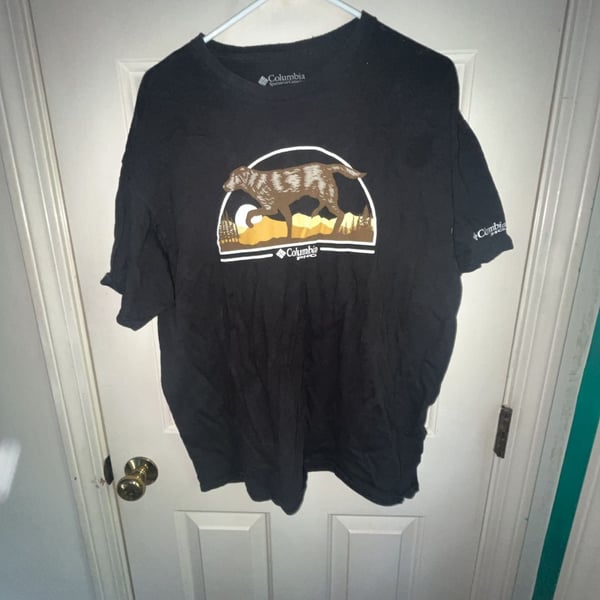 Columbia PHG Hunting Dog Graphic T-Shirt Size XL Black