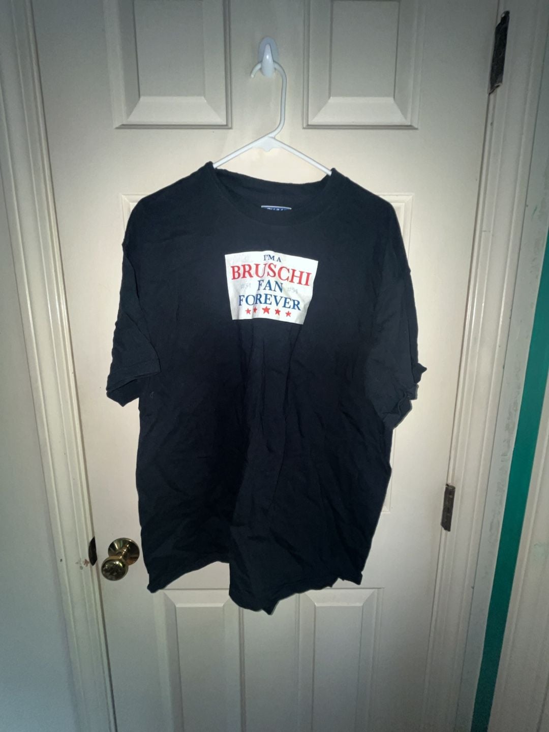 Pluma I'm A Bruschi Fan Forever T-Shirt Size L Black Graphic Tee 2