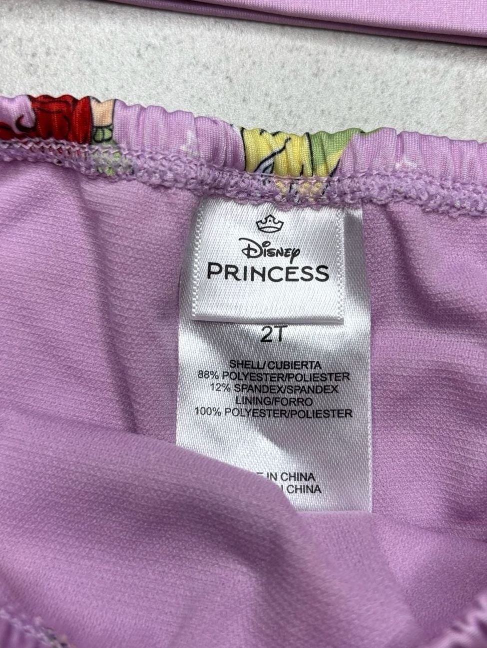 Disney Princess Bikini Size 2T Purple Swimsuit 2