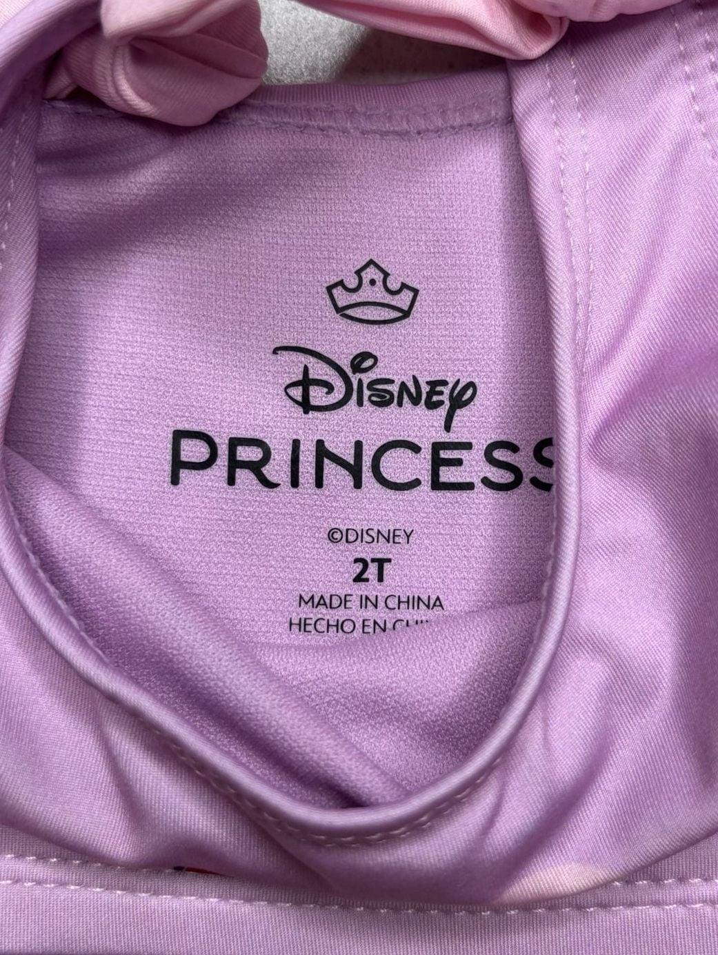Disney Princess Bikini Size 2T Purple Swimsuit 3