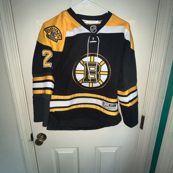 Reebok Boston Bruins Eriksson Jersey Youth  Size S/M Black