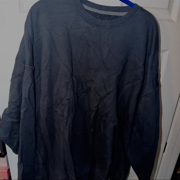 Fruit of the Loom Crewneck Sweatshirt Size 4XL Dark Black Fleece
