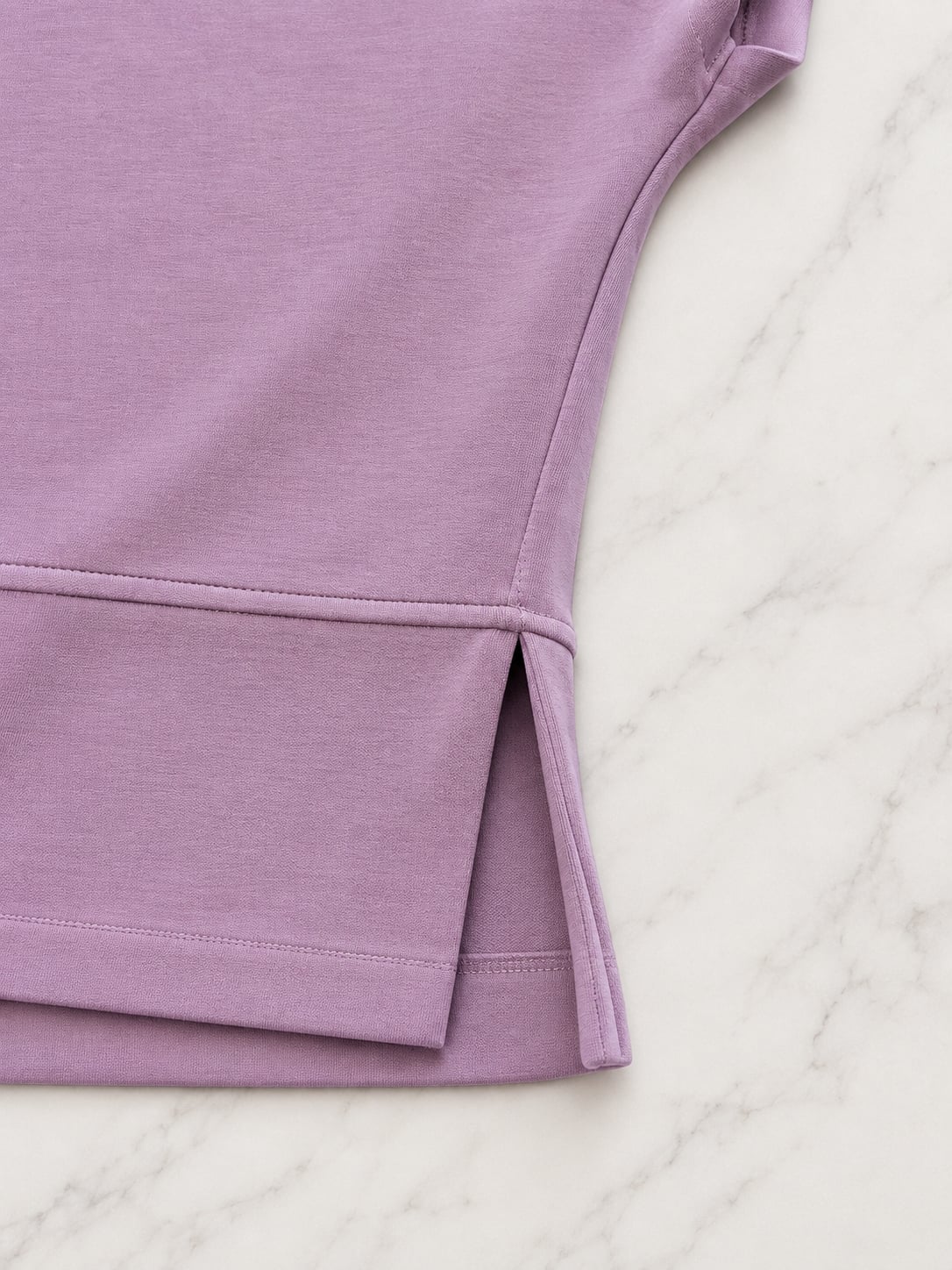 CALIA by Carrie Underwood Ultra Cozy Loose Fit Crew Short Sleeve Sweatshirt Purple Large 7