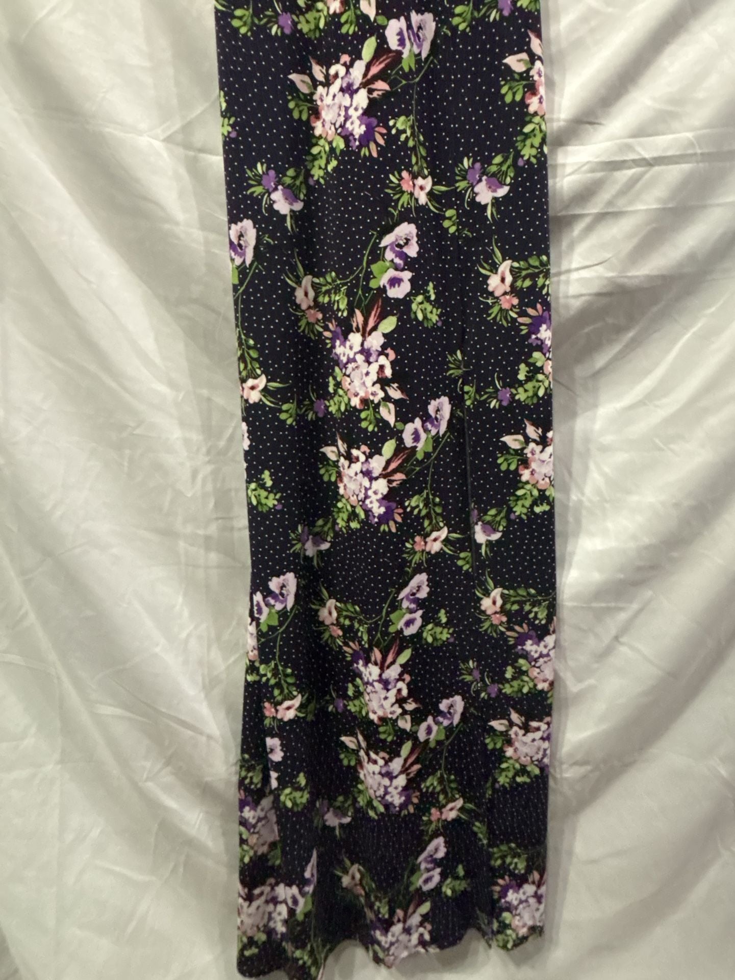 Express Floral Halter High Slit Maxi Dress Size M 4