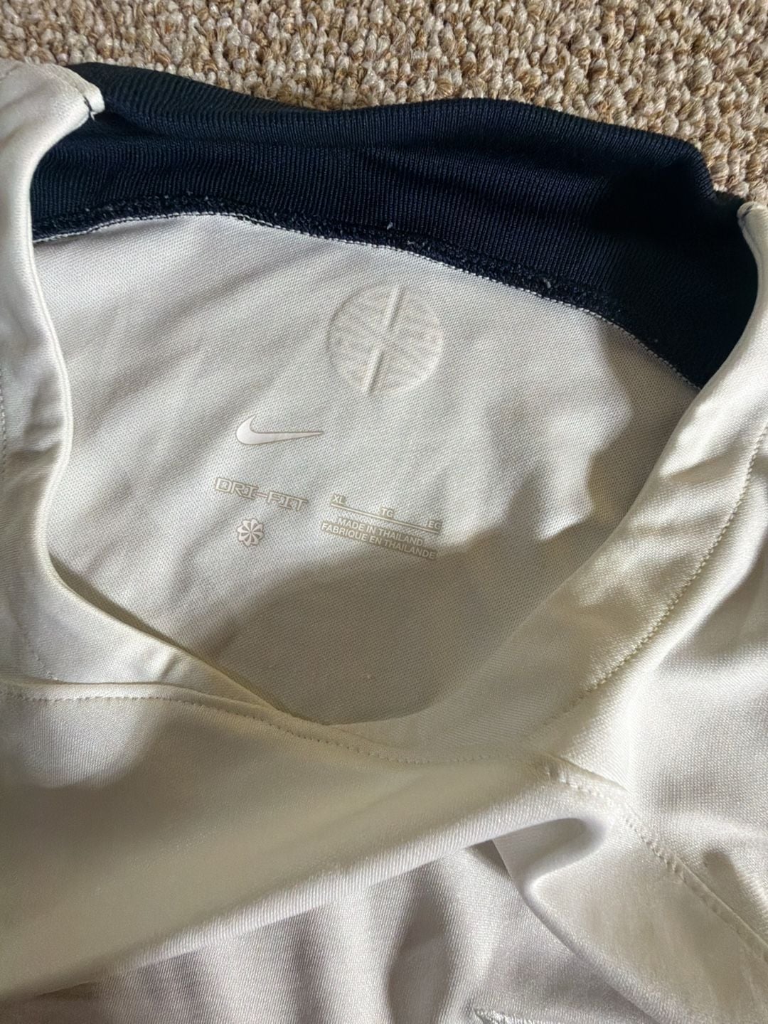 Nike Portugal Away Soccer Jersey Size XL White Dri-FIT 6