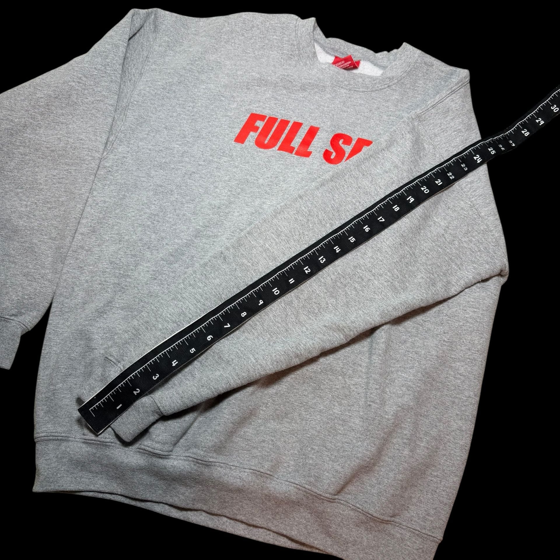 Nelk Boys Full Send Sweatshirt Size L Gray Red Logo Pullover 7