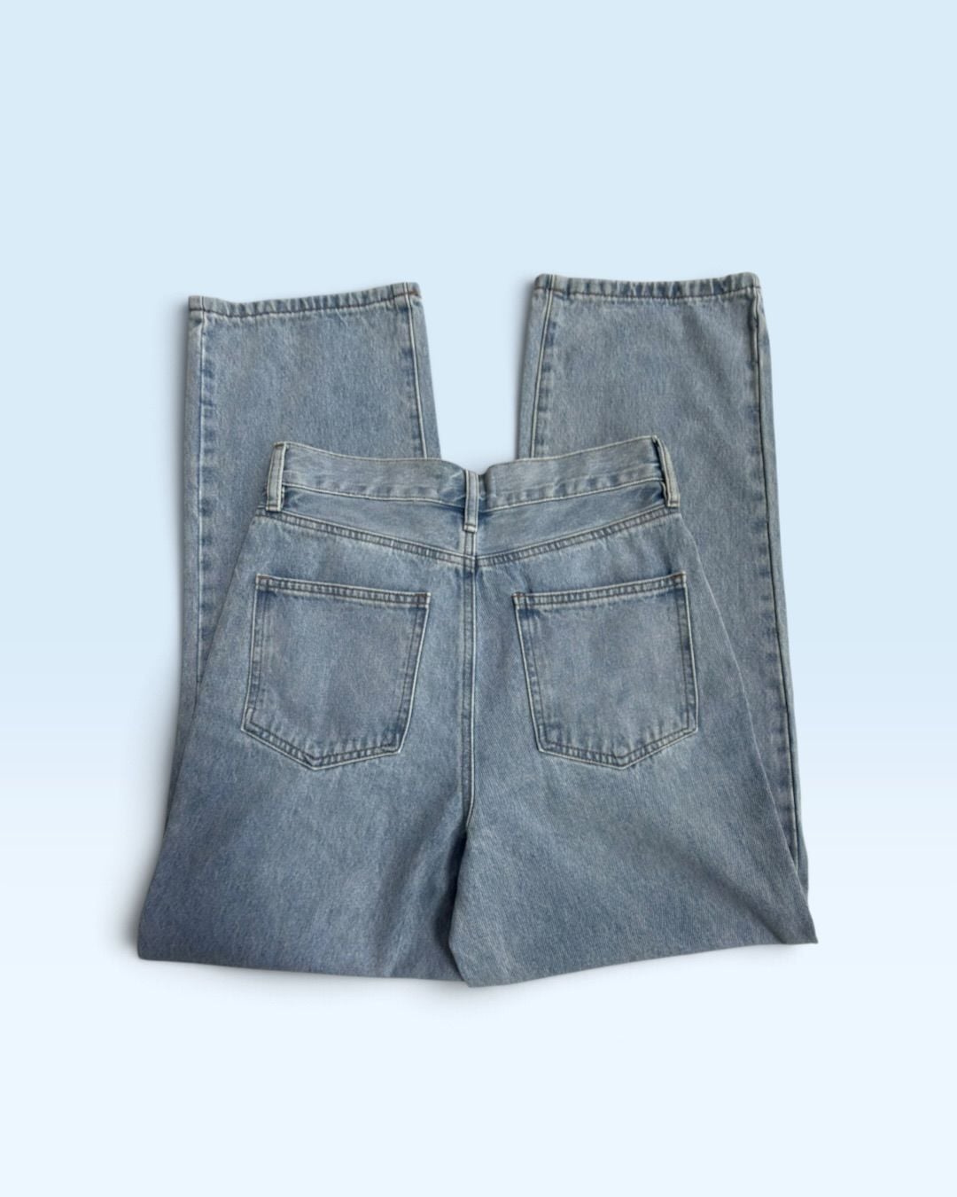 Chelsea & Violet Jeans Size 27 NWT Distressed Crossover Waist Light Wash Denim 3
