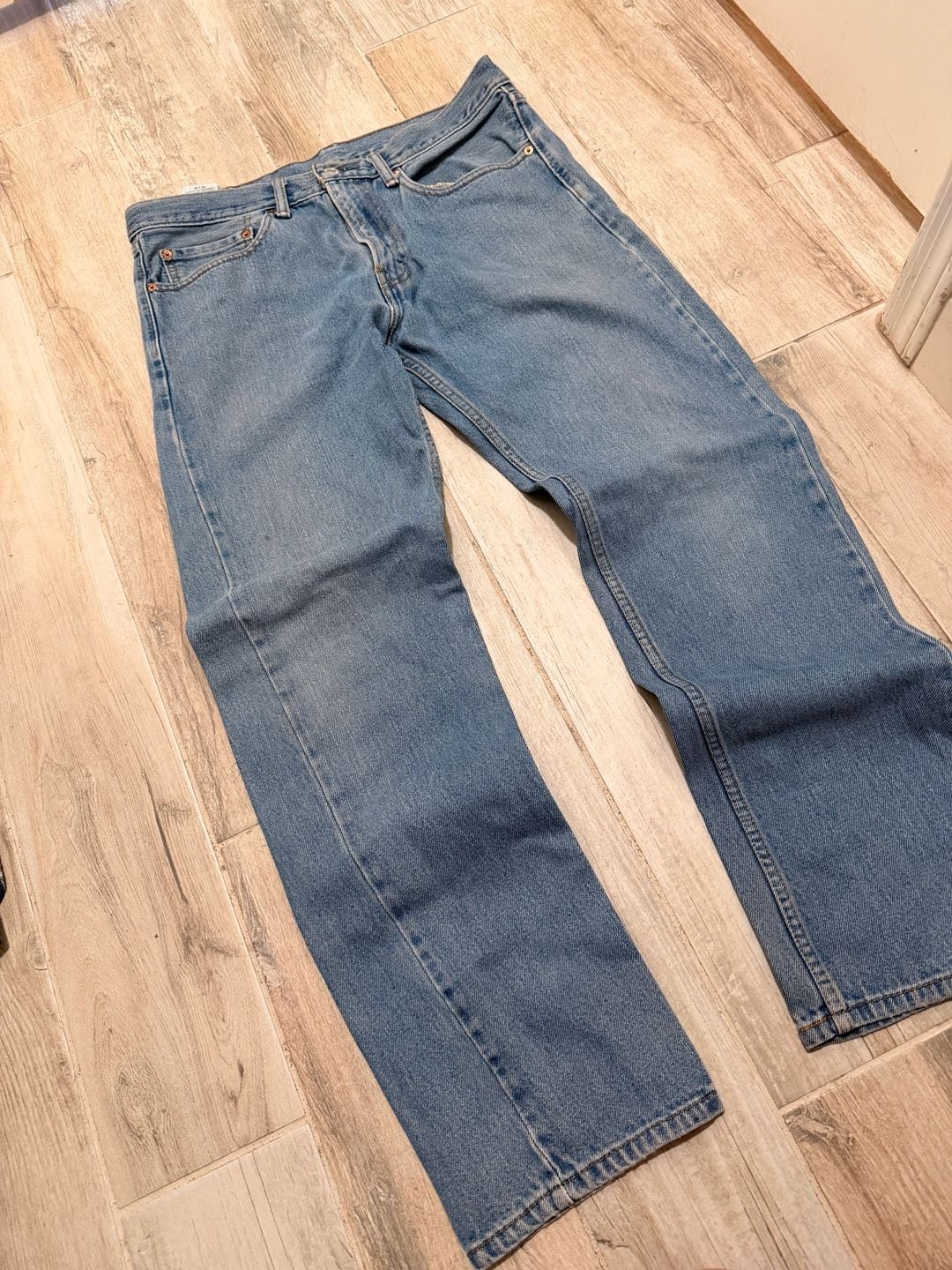 Other Designers 90s Vintage Levis Lot 505 Regular Fit Straight Leg Jeans 3