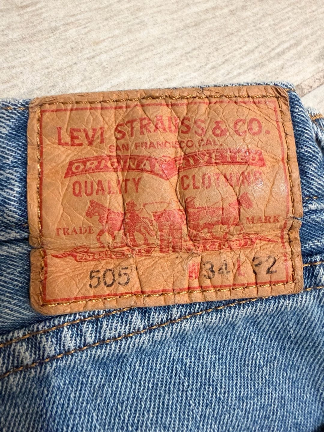 Other Designers 90s Vintage Levis Lot 505 Regular Fit Straight Leg Jeans 5