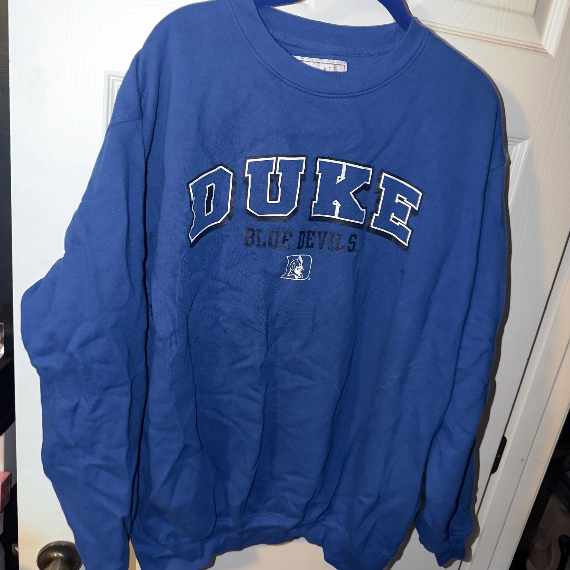 Vintage Soffe 2000s Duke Blue Devils Sweatshirt Size XL Blue NCAA Crewneck 2