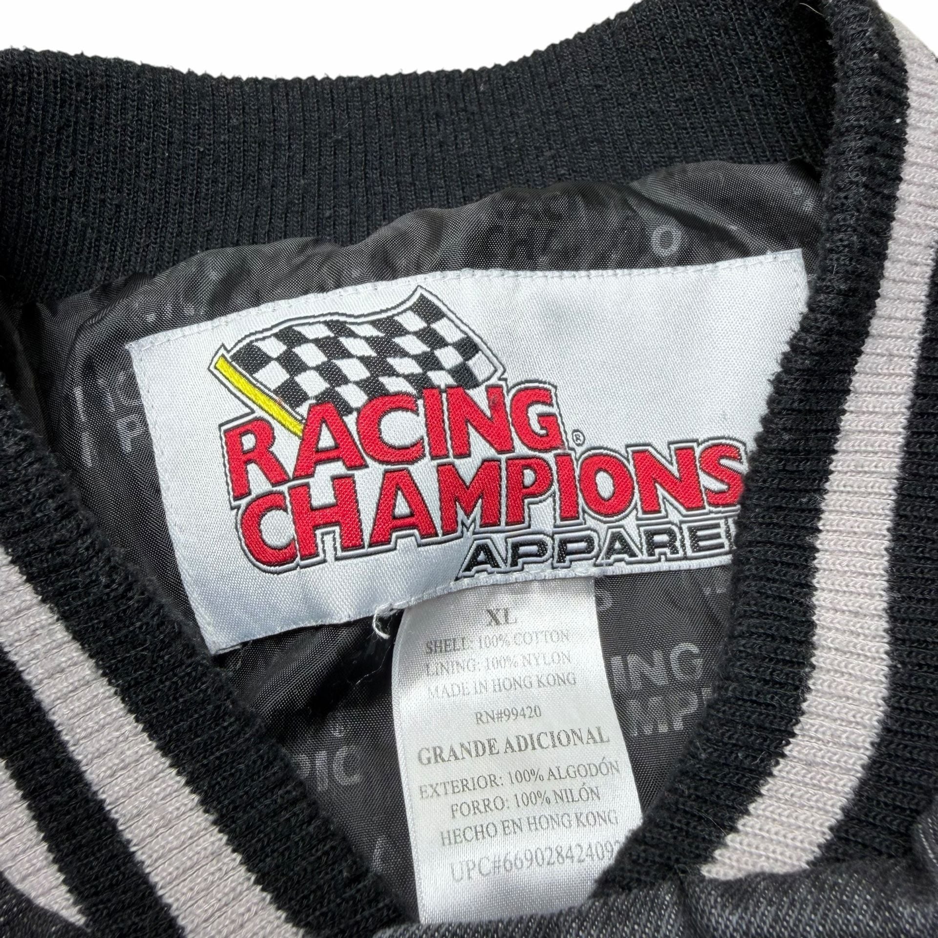 Racing Champions Nascar Varsity Jacket Size XL Vintage Cotton 4