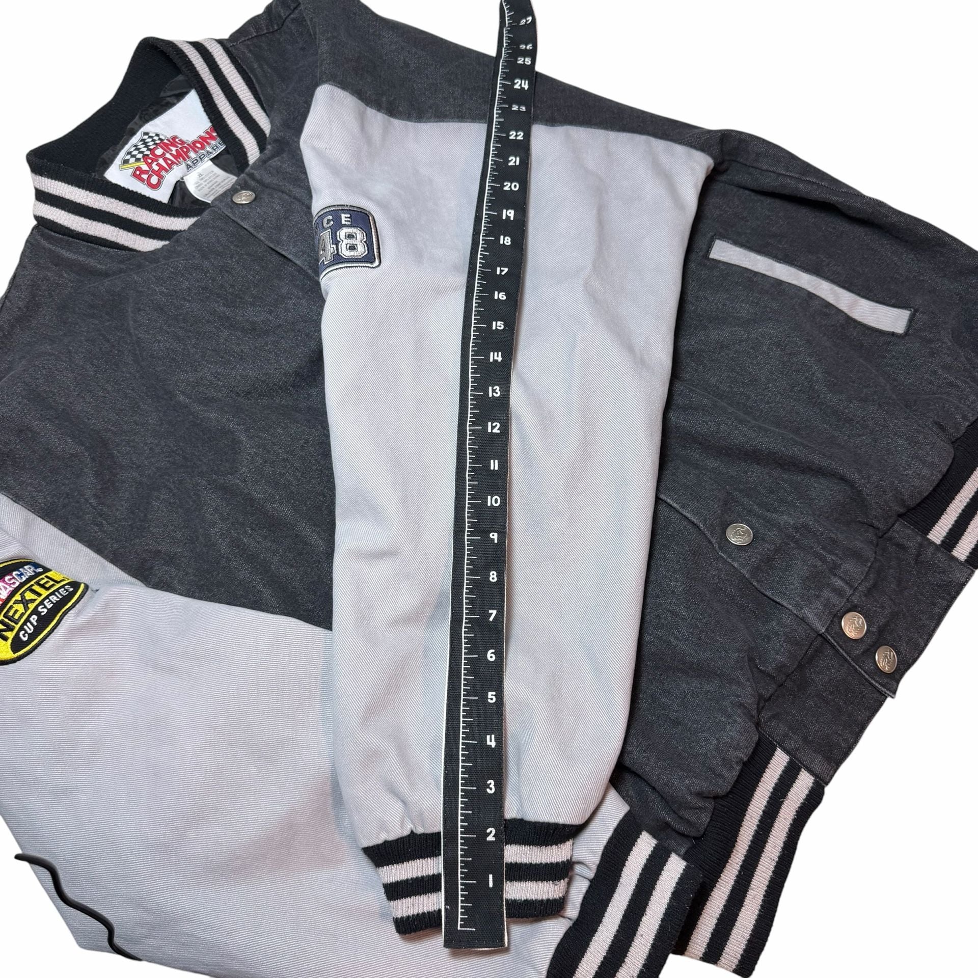 Racing Champions Nascar Varsity Jacket Size XL Vintage Cotton 6