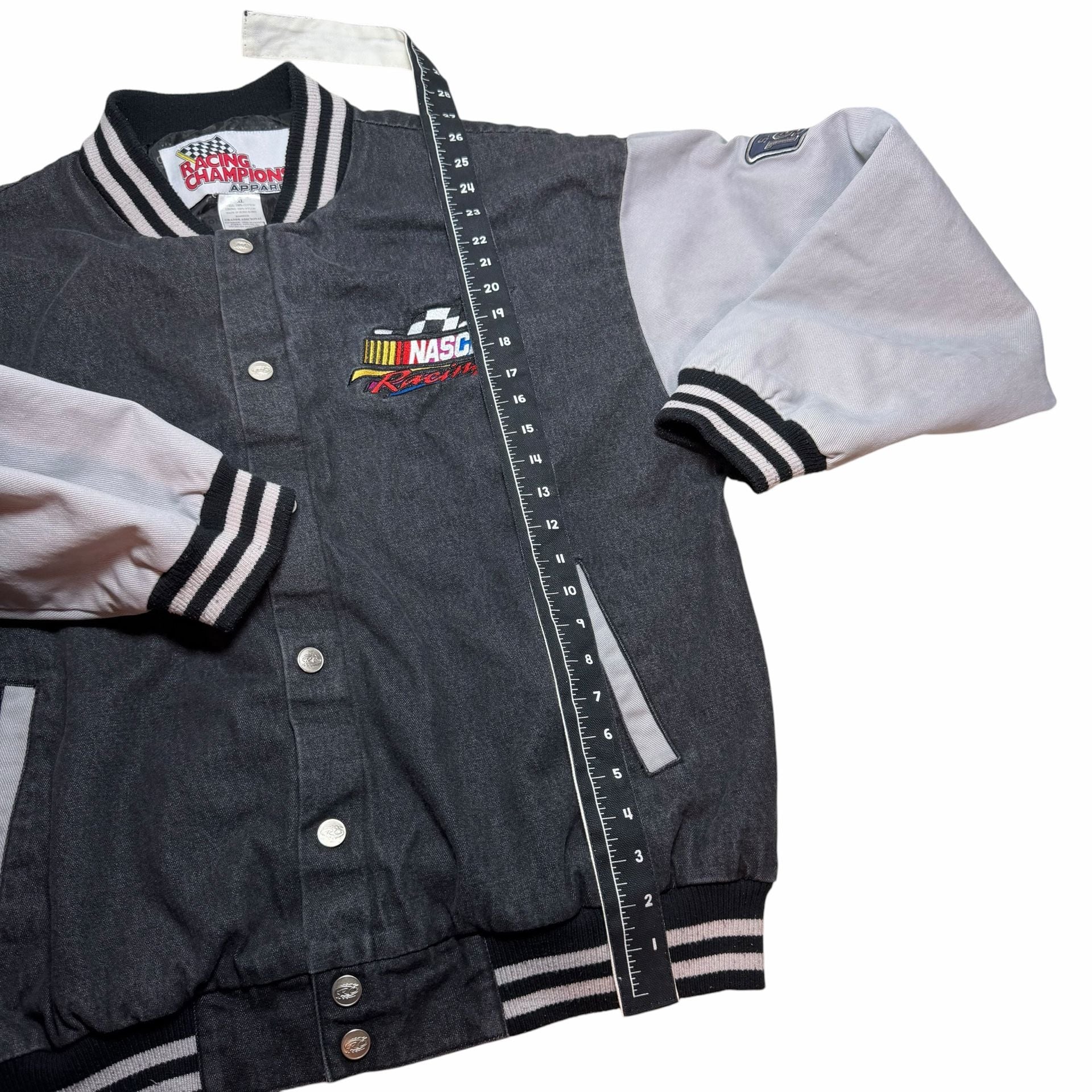 Racing Champions Nascar Varsity Jacket Size XL Vintage Cotton 8