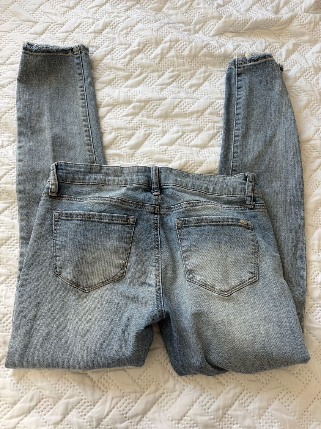 A’2nd For All Mankind Size 5 MediumStraight Jeans Distressed ( 0022) 7
