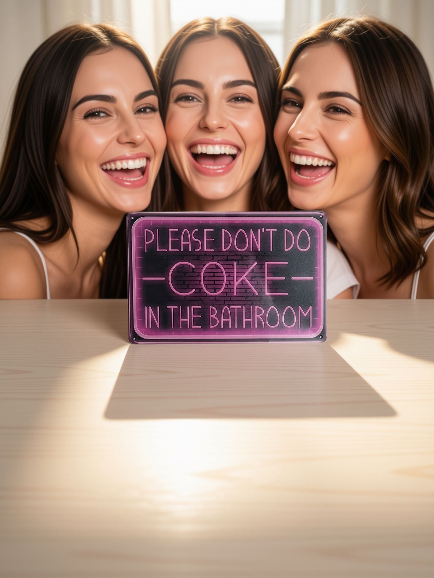 Funny Wall Decor Please Dont Do Coke In The Bathroom Metal Tin Sign 4