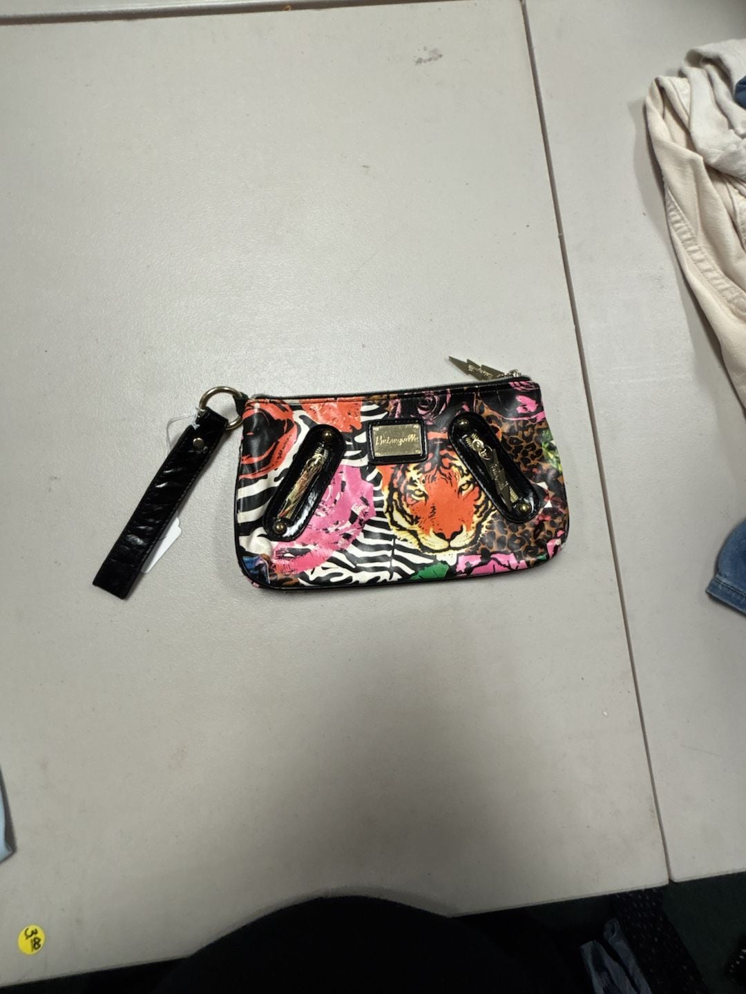 Betseyville Tiger Zebra Print Wristlet Clutch Bag 2