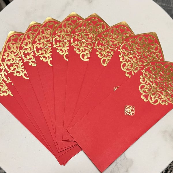 10x New Year Wedding Red Envelope Rat Year Chinese Spring 