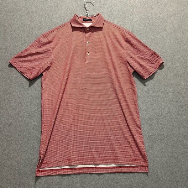 Turtleson Men’s Geometric Print Battle at the Cliffs Golf Polo Size S