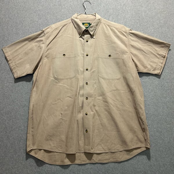 Cabela's Outdoor Gear Men’s Tan Short Sleeve Work Shirt Size XL
