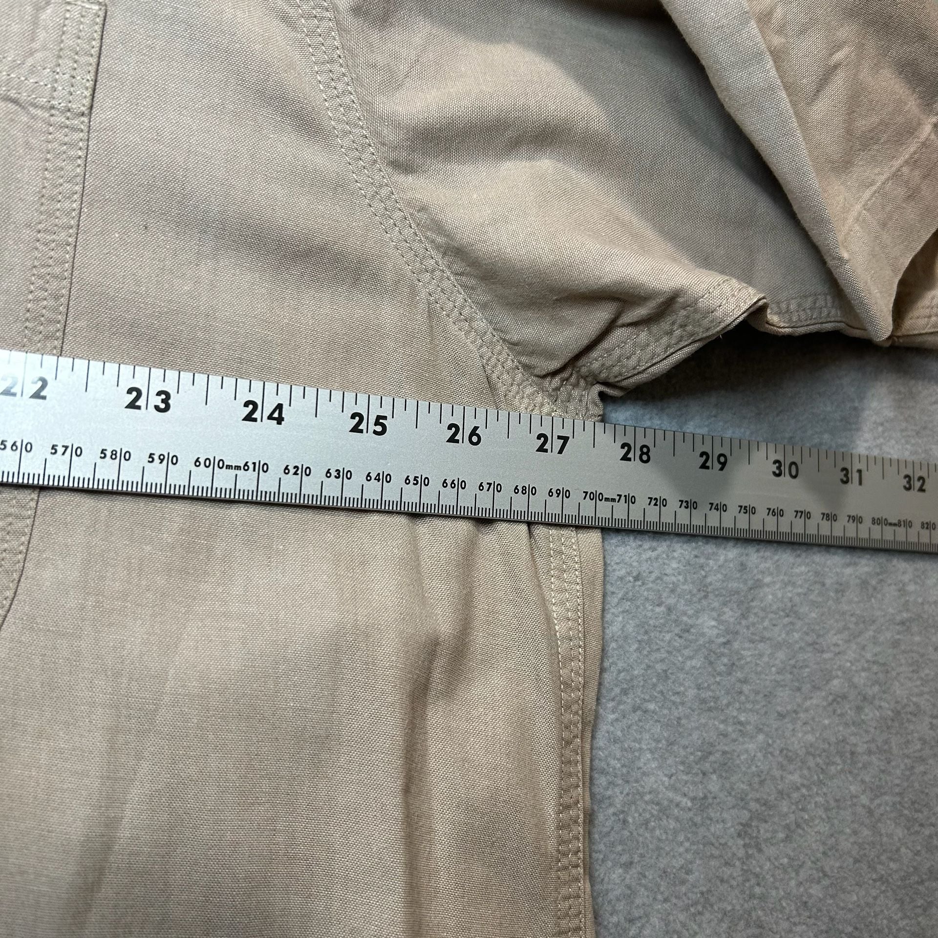 Cabela's Outdoor Gear Men’s Tan Short Sleeve Work Shirt Size XL 8