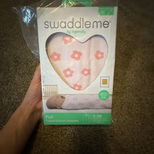 SwaddleMe Pod Size 0-2M Pink Floral Swaddle