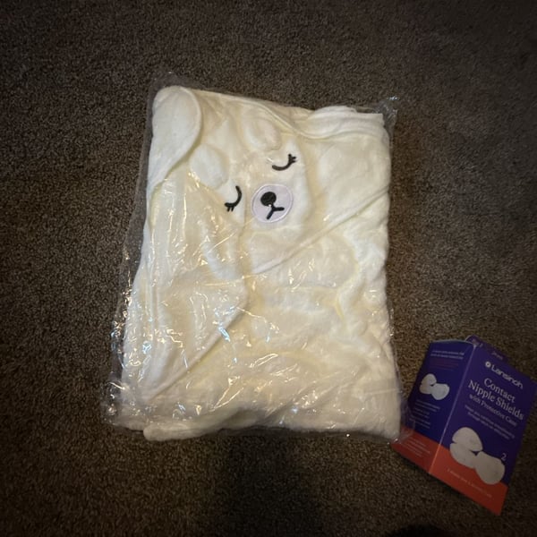 Unique Bargains Hooded Baby Bath Towel White Puppy