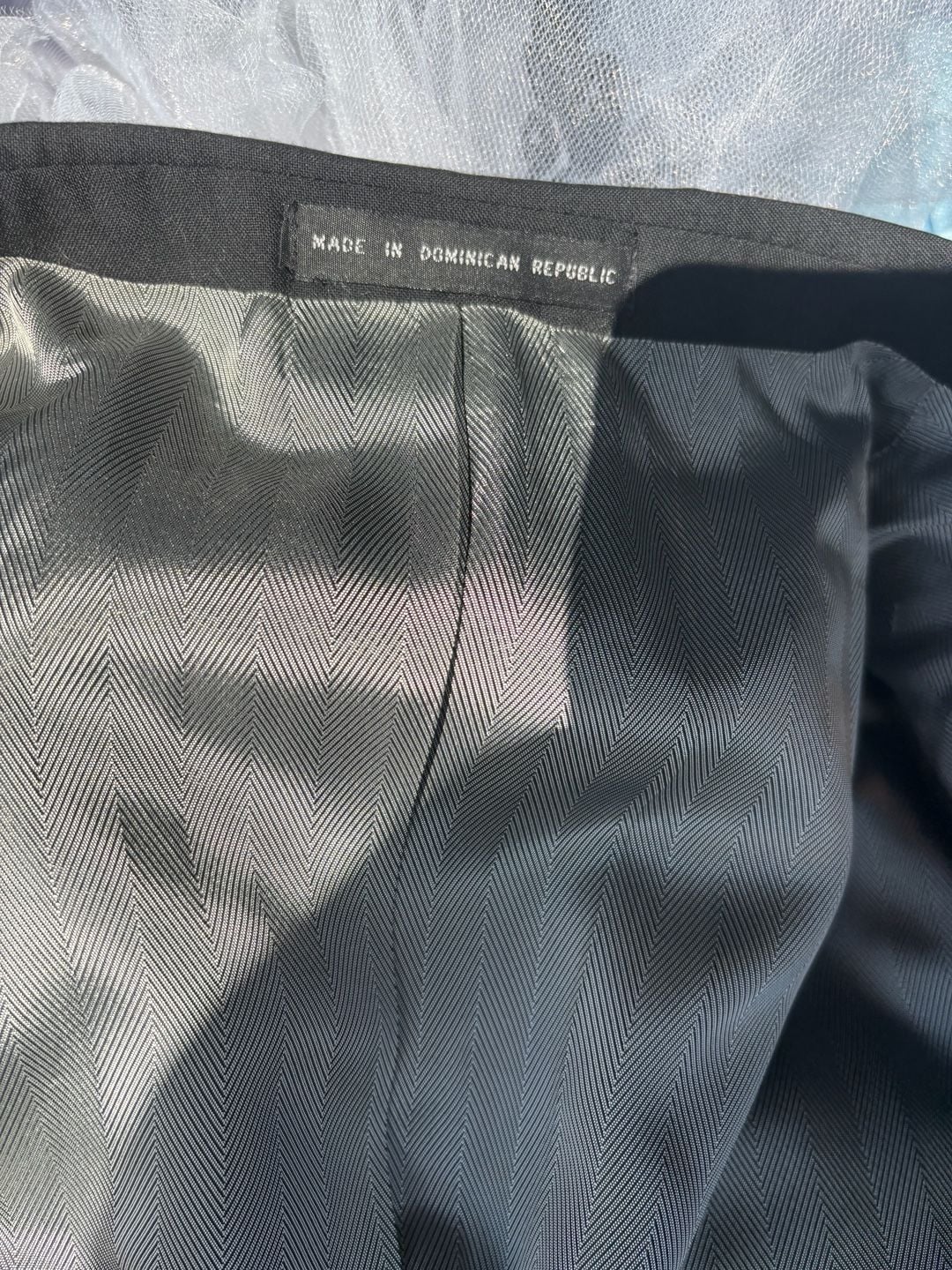 Geoffrey Beene Tuxedo Jacket Size 42S Black Satin Lapel Formal Suit Blazer 3