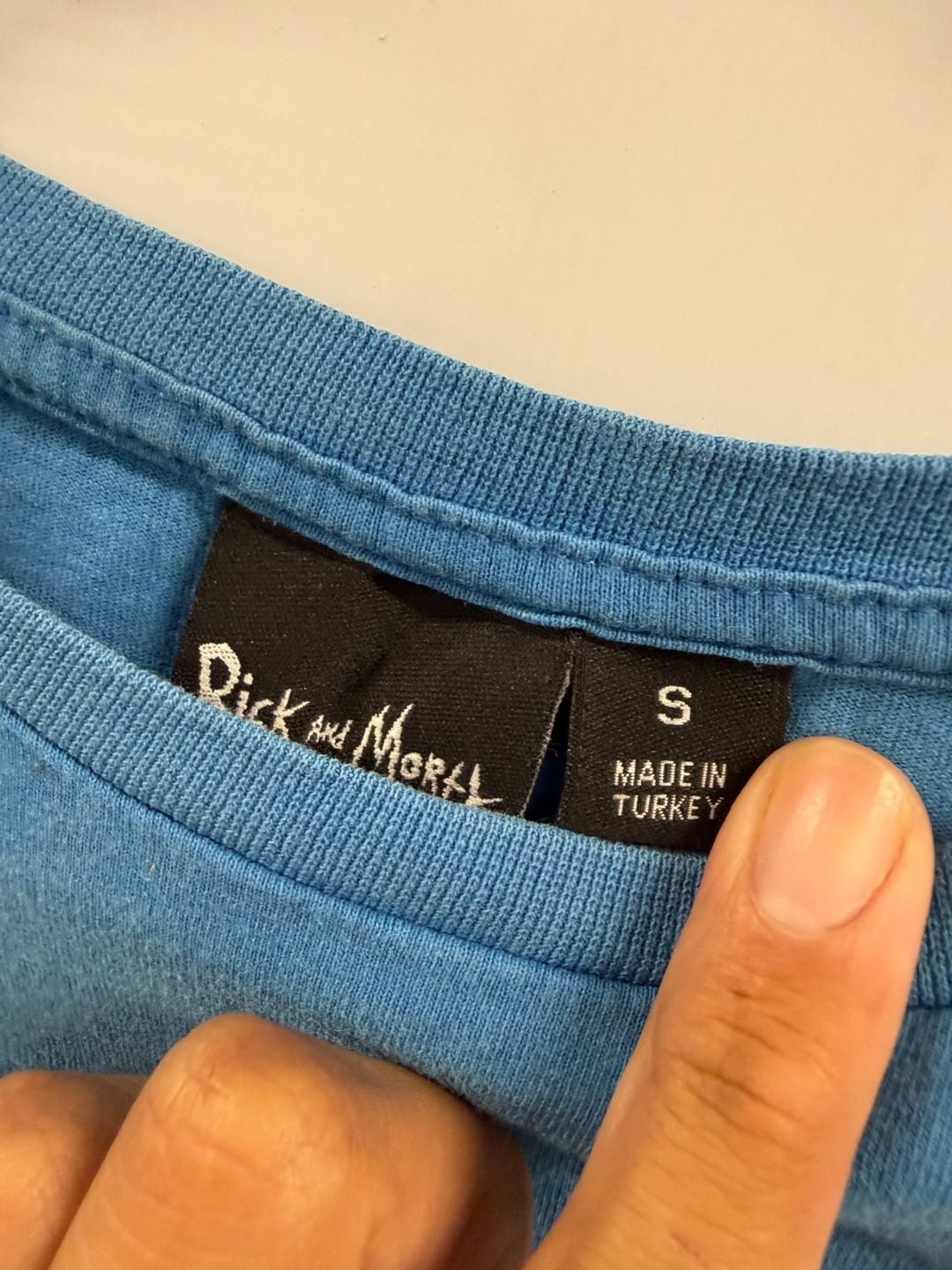 Rick and Morty Blue Rick Holding Morty's Eyes T-Shirt 4