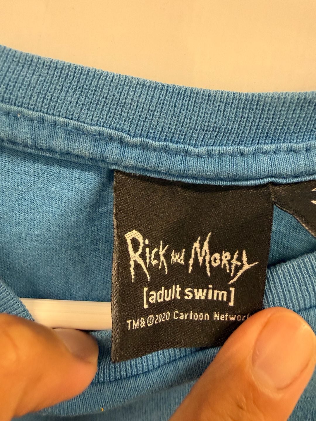 Rick and Morty Blue Rick Holding Morty's Eyes T-Shirt 5