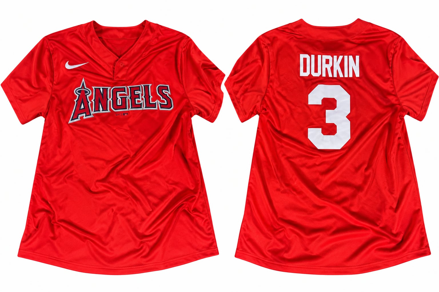 Nike Angels Durkin 3 Baseball Jersey Red womens M 2