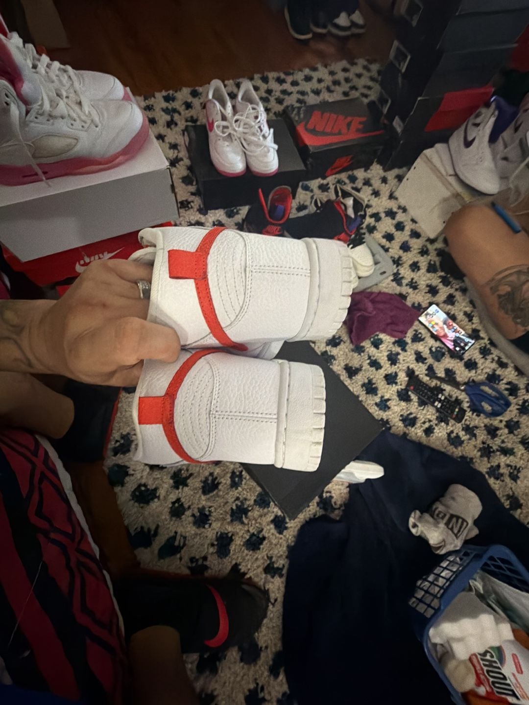 Nike Dunk High Size 8w White Picante Red 9