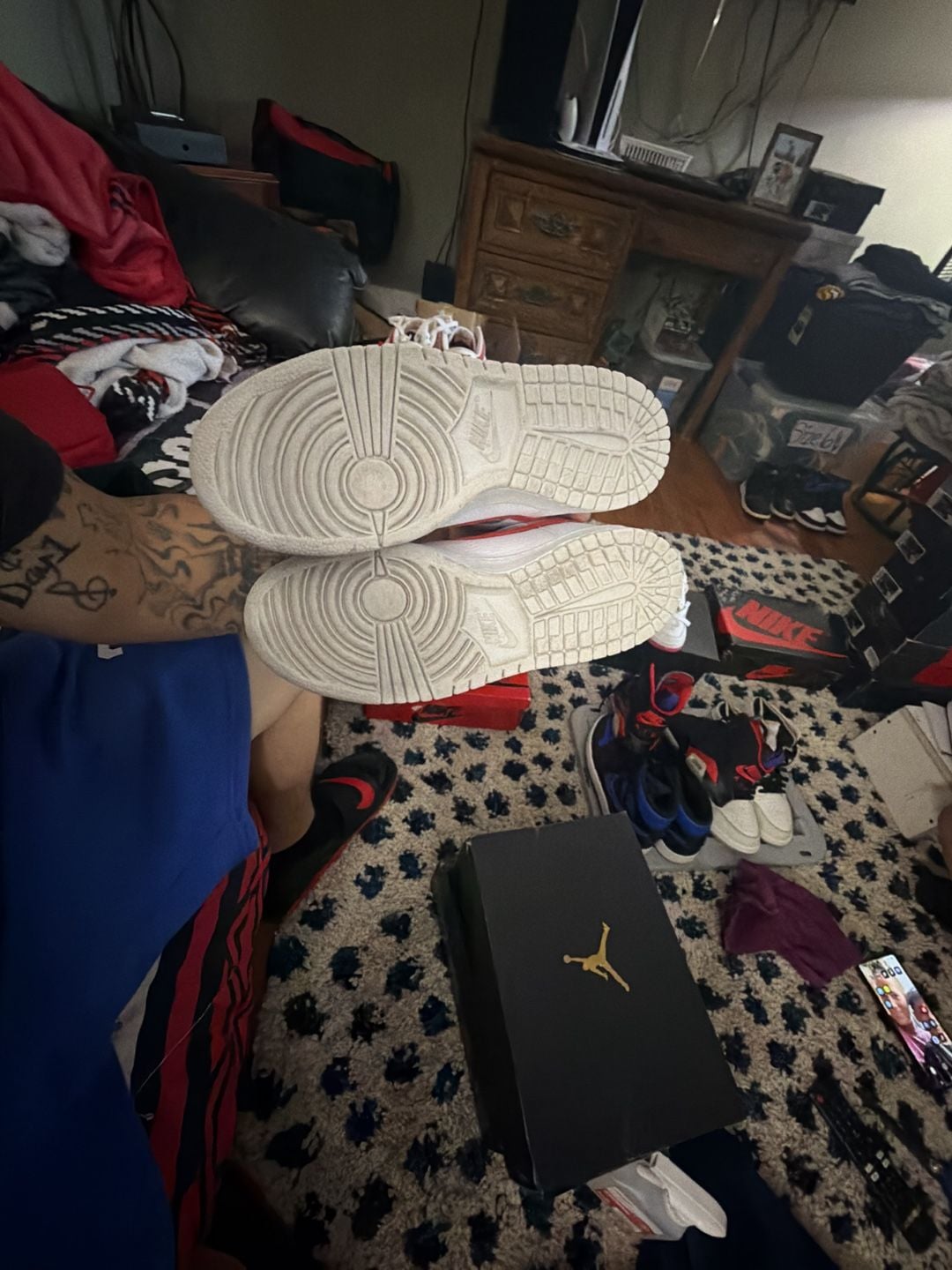 Nike Dunk High Size 8w White Picante Red 10