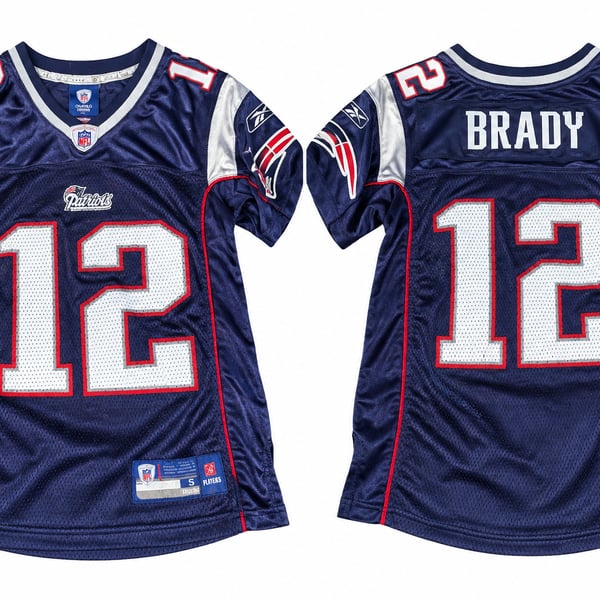 Reebok On Field NFL Patriots Jersey Youth Small (8) Tom Brady #12 Football