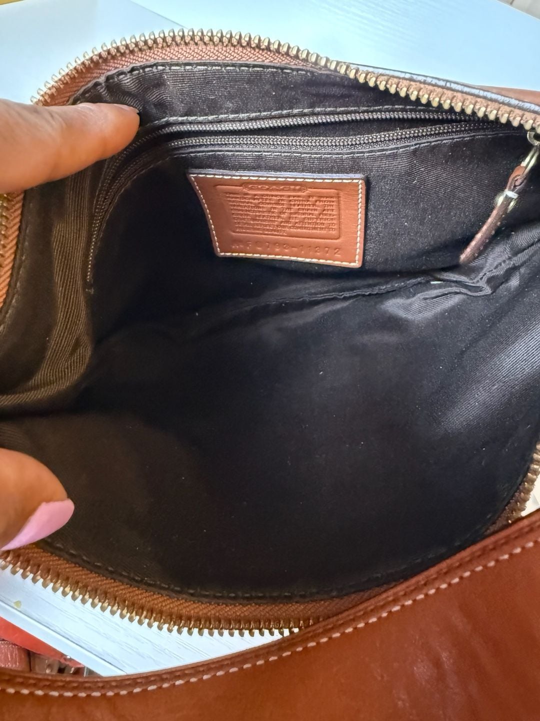 Coach Soho Brown Leather Hobo Shoulder Bag Handbag 8
