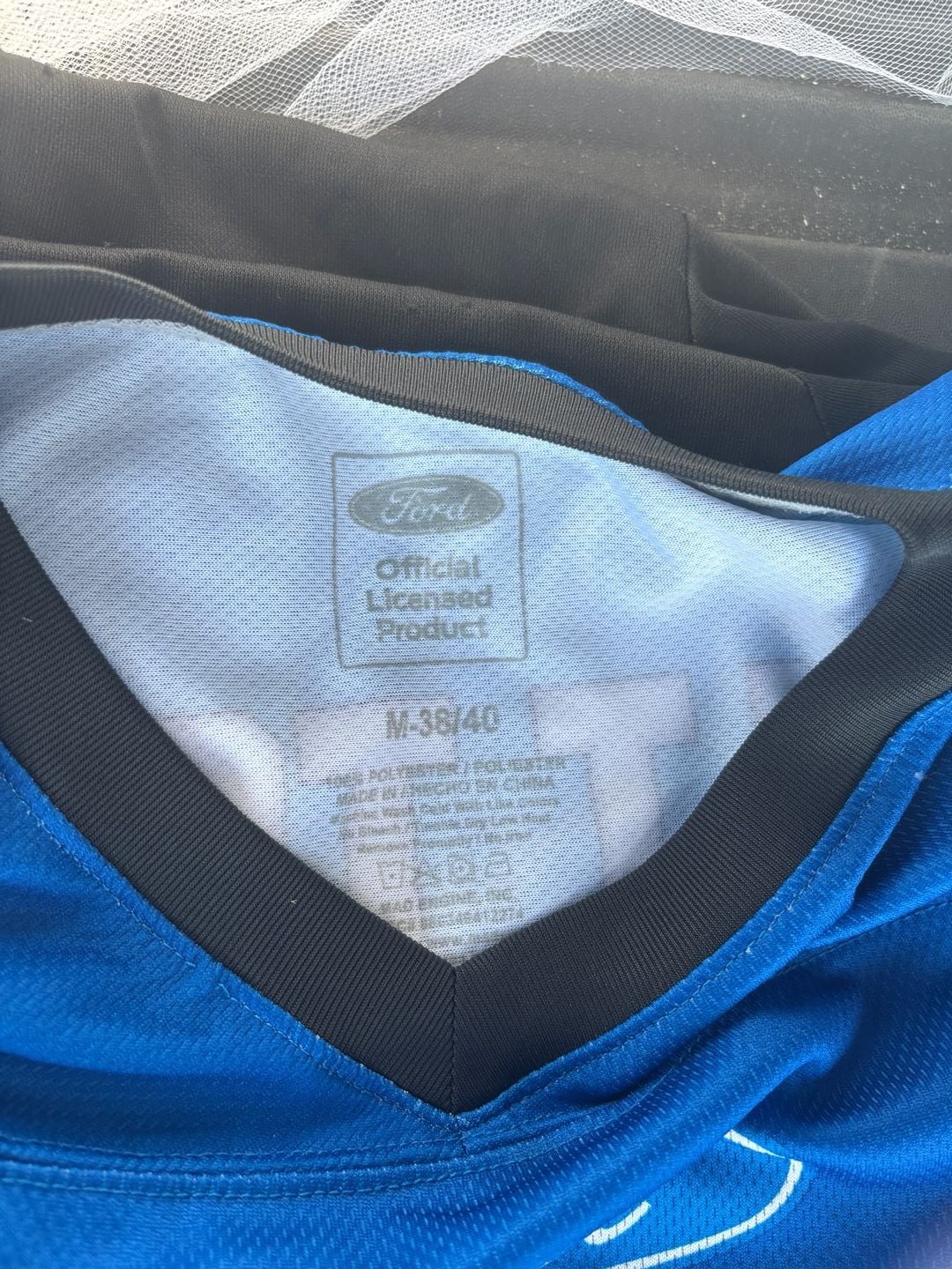 Ford Built Tough 03 Football Jersey Blue M 38/40 5