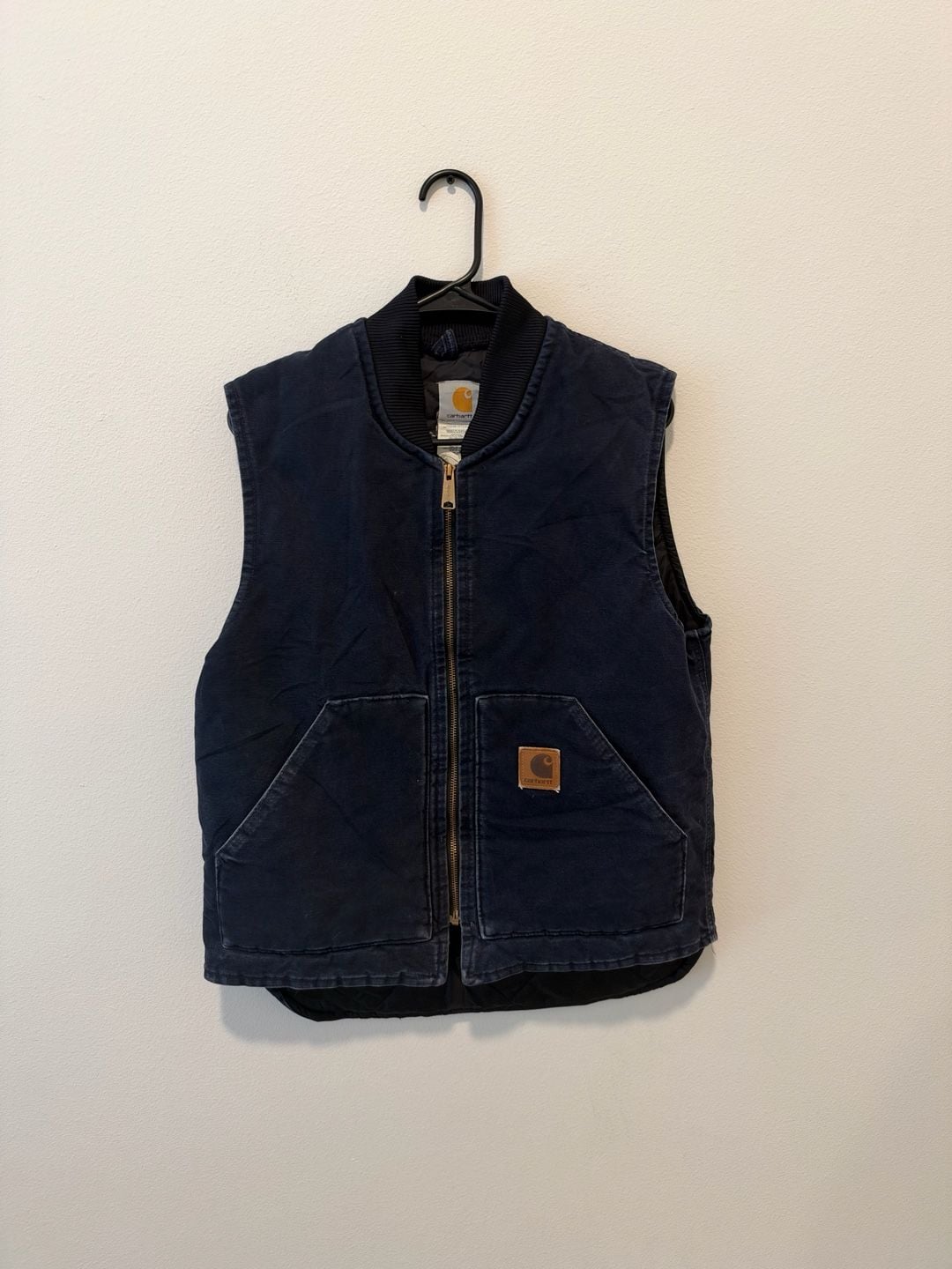 Carhartt V02 MDT Duck Vest Medium Regular Navy Blue Canvas 2