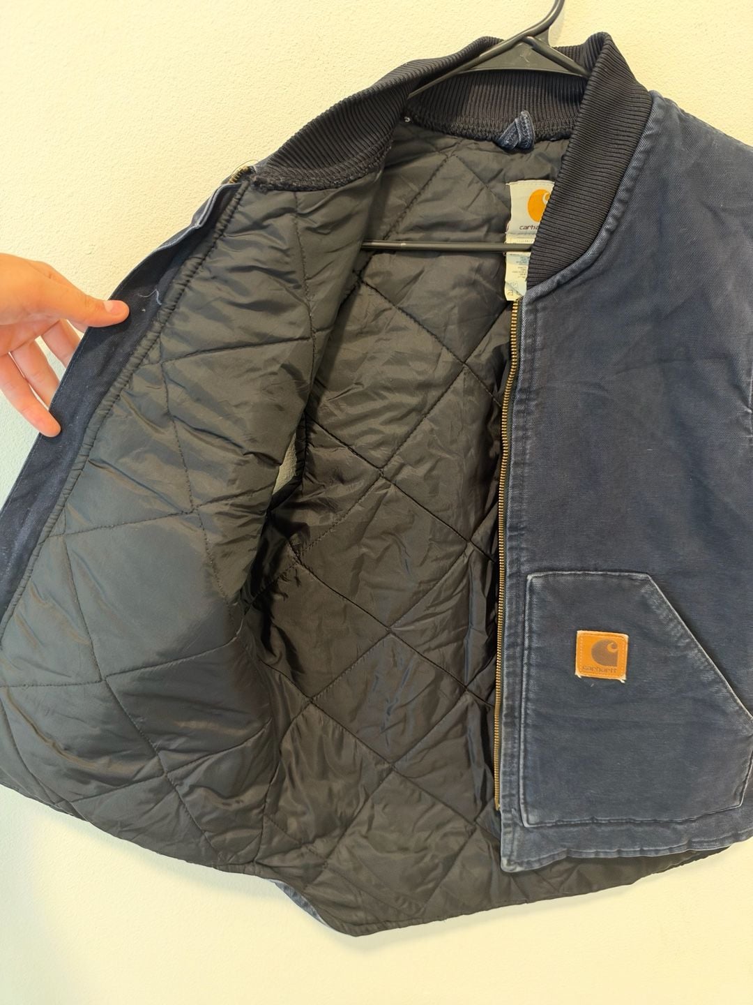 Carhartt V02 MDT Duck Vest Medium Regular Navy Blue Canvas 5