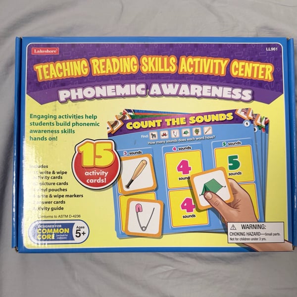 Lakeshore Teaching Reading Skills Activity Center Phonemic Awareness